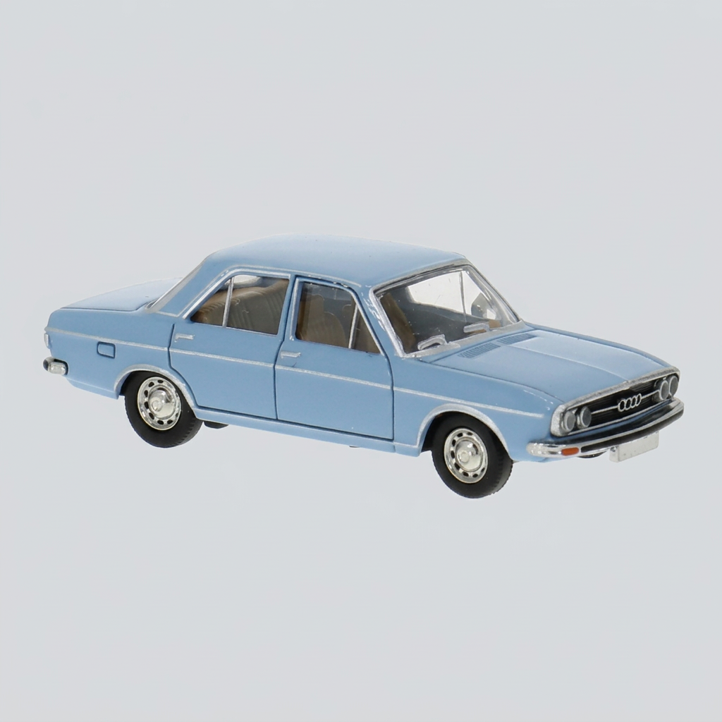 Audi 100 (C1) 1969 — Azul-claro — Capa ModelKit