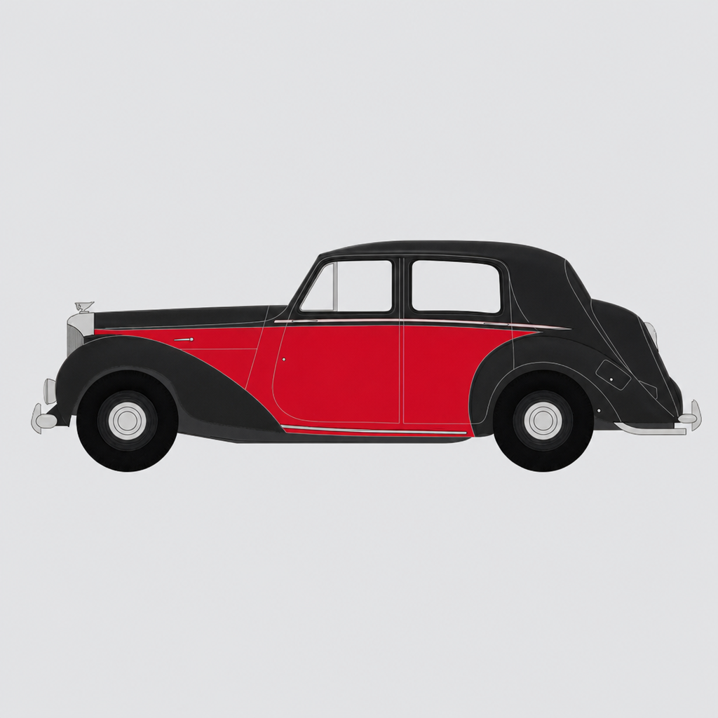 Bentley Mk VI vermelho/preto