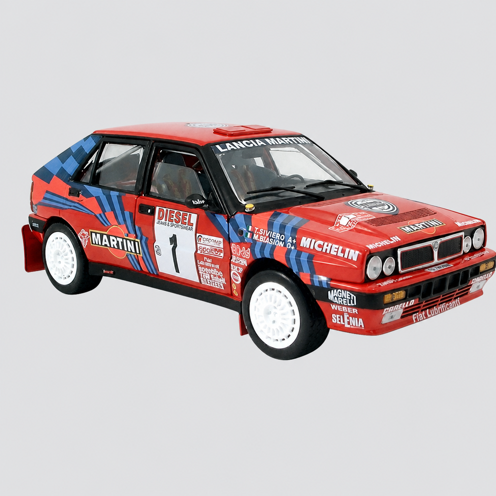 Lancia Delta HF Integrale 16V #1 - Miki Biasion / Tiziano Siviero - Rally de Sanremo 1989 — Capa ModelKit