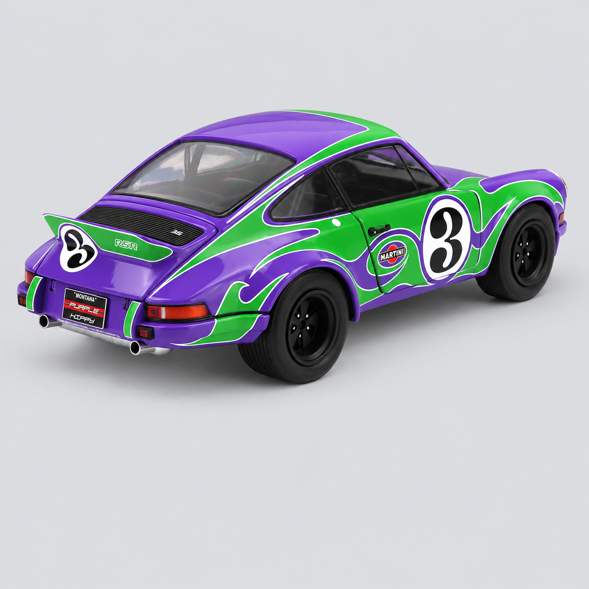 Porsche 911 RSR Coupe #3 - Purple Hippie Tribute 1973 — Rear view