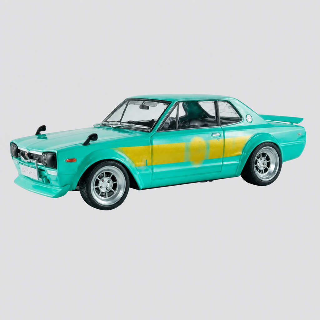 Nissan Skyline (KPGC10) Hakosuka Works Verde / Amarelo 1970