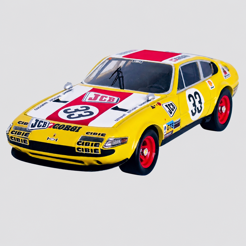 Ferrari 365 GTB/4 4.4L V12 #33 - Neil Corner / Willie Green - 24h de Le Mans 1973 — Capa ModelKit