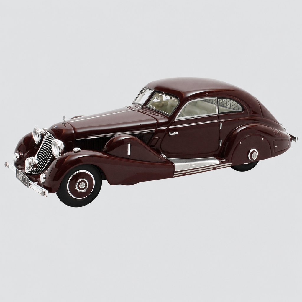 Mercedes Benz 500K Spezial Stromlinie Wagen Castanho 1935 — Capa ModelKit