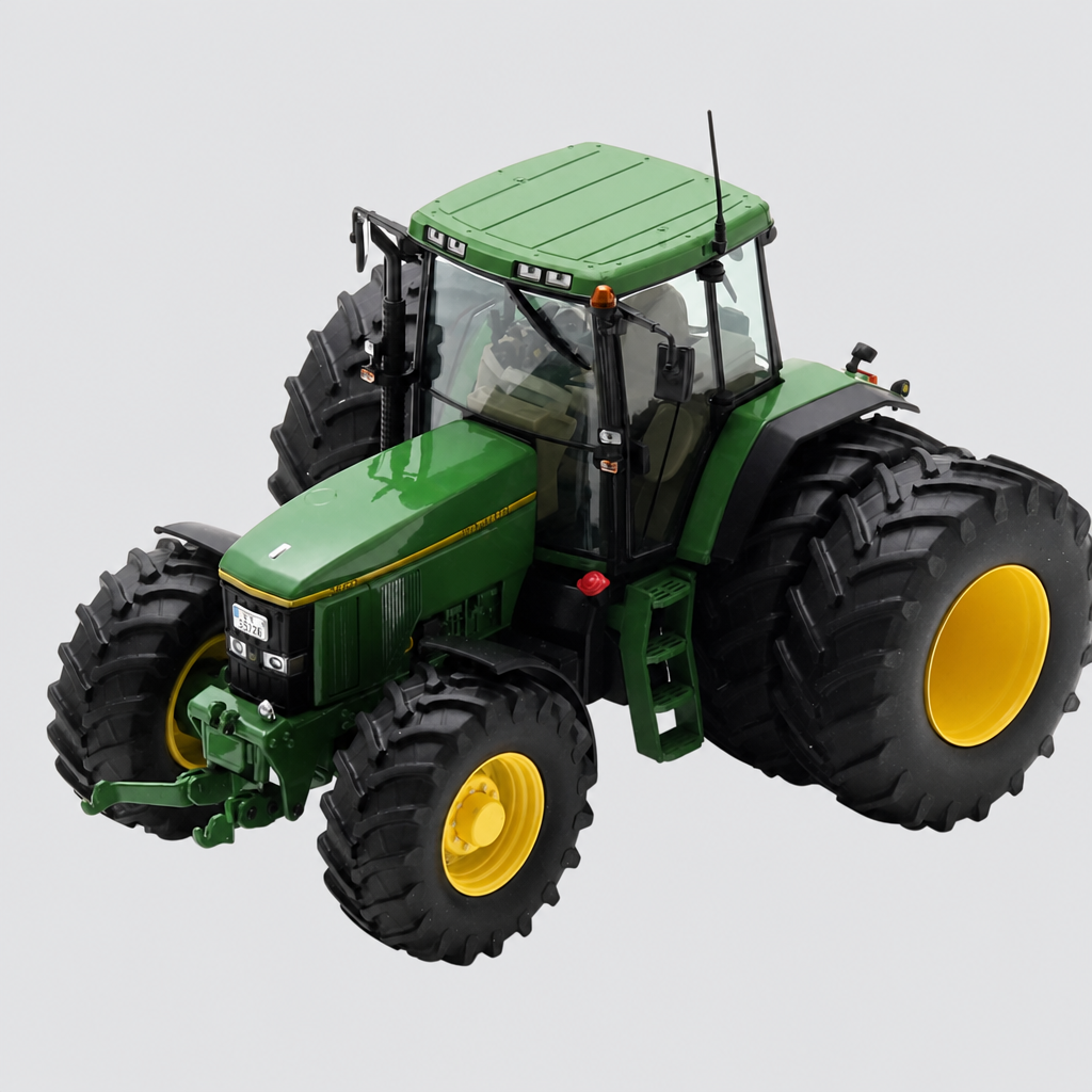 John Deere 7600 Tractor Double Wheels Verde / Amarelo 2017