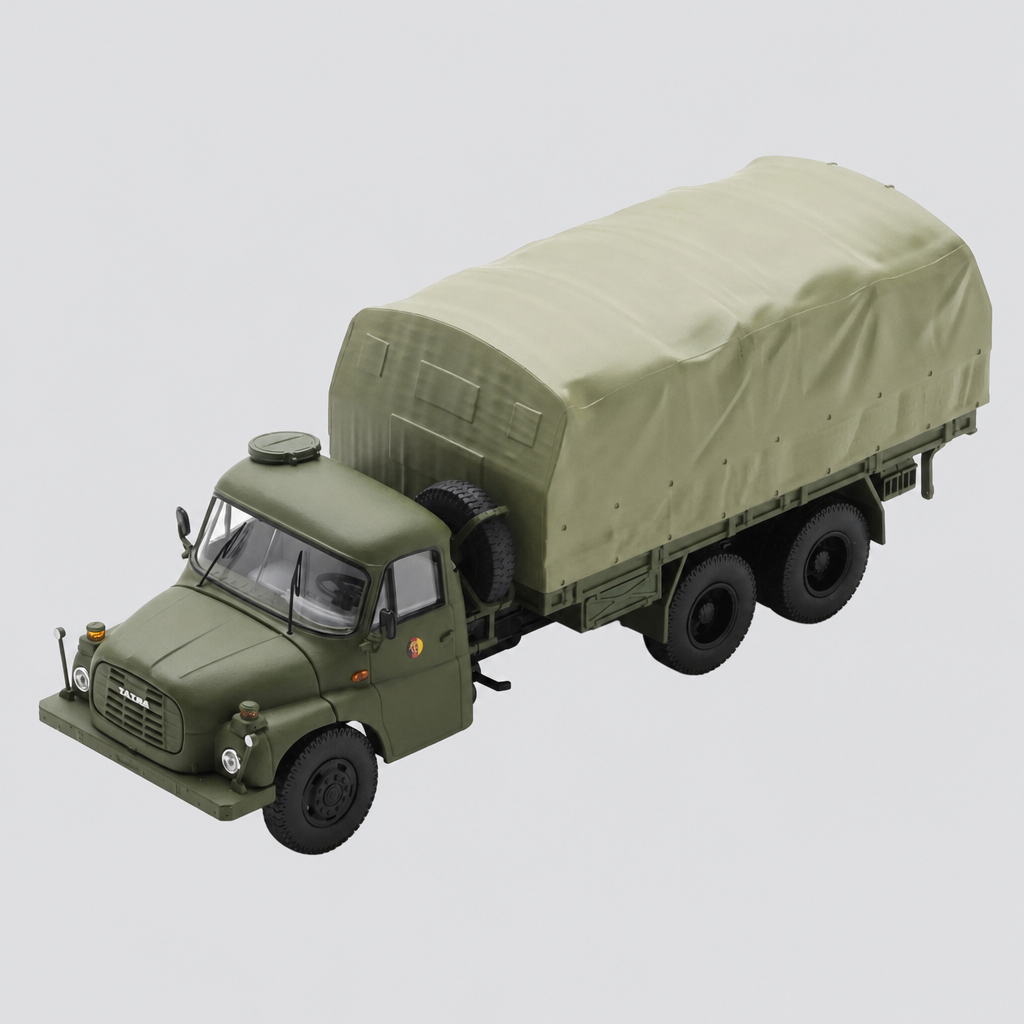 Tatra T148 Truck Telonato 3-ASSI Military green 1975 — Capa ModelKit