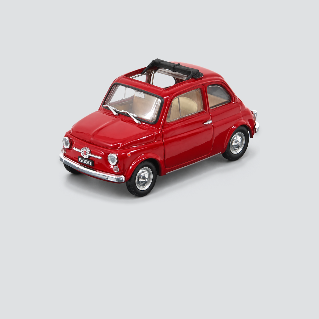 Fiat 500F Tetto Aperto Open Rosso Medio 1965