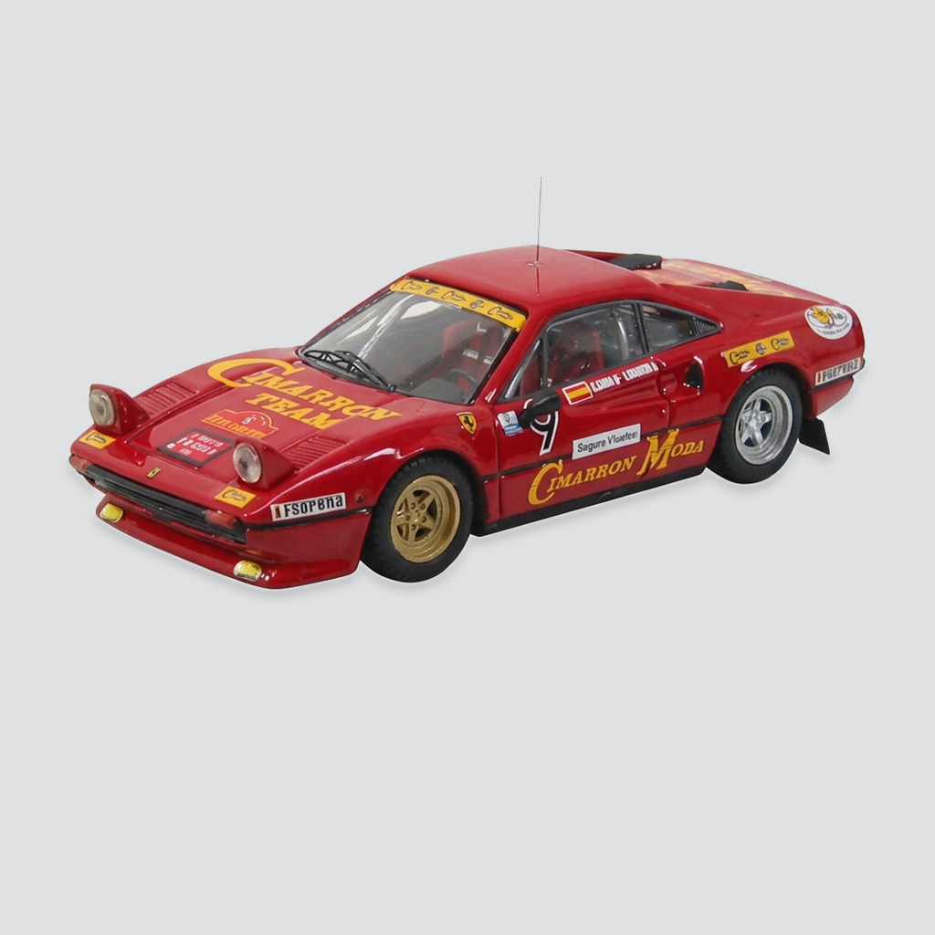 1/43 BEST-MODEL - FERRARI - 308GTB N 9 RALLY CATALUNYA 1985 C.CABA