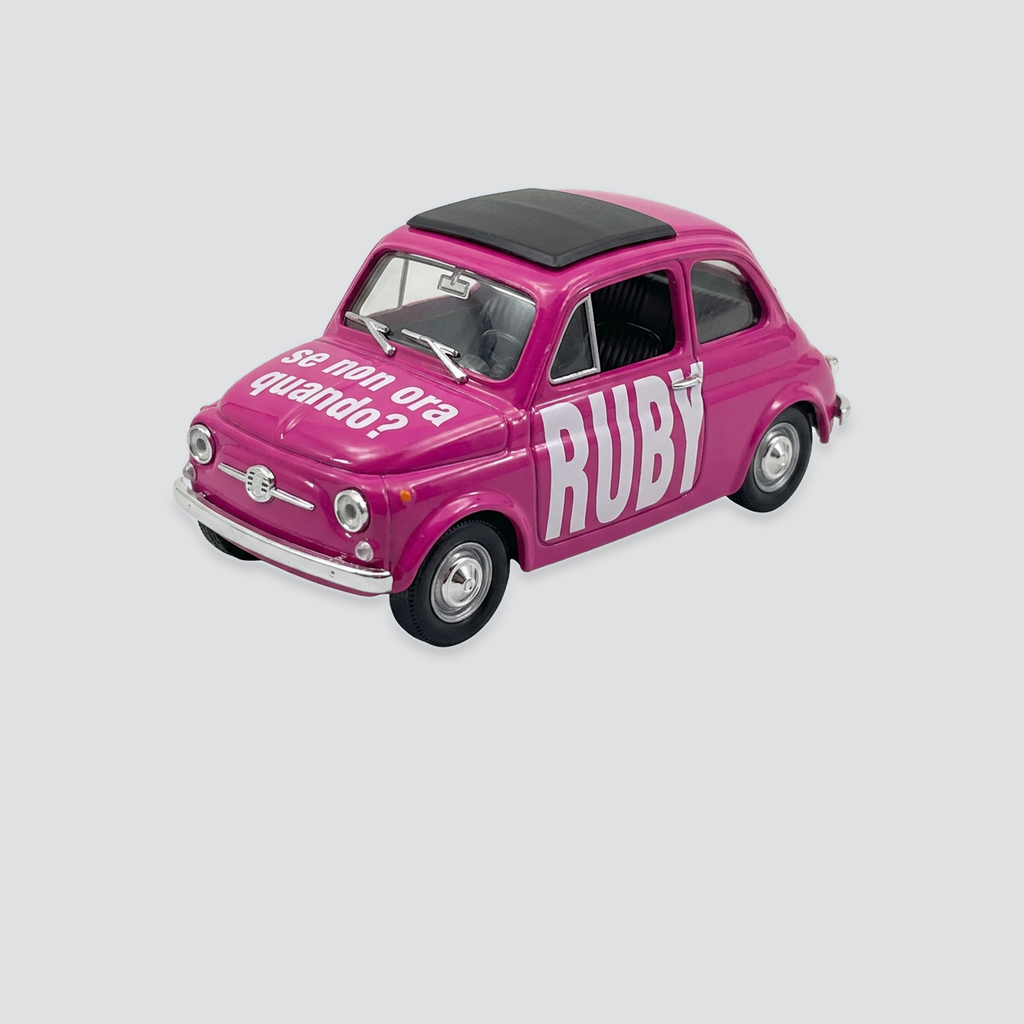 1/43 BRUMM - FIAT - 500 RUBY - SE NON ORA QUANDO?