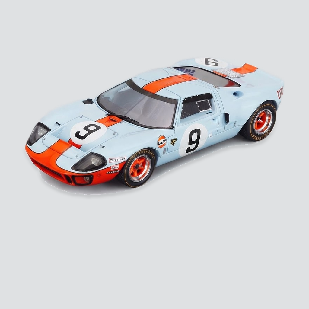 1/43 SPARK-MODEL - FORD USA - GT40 4.9L V8 TEAM JW AUTOMOTIVE ENGINEERING GULF N 9 WINNER 24h LE MANS 1968 LUCIEN BIANCHI - P.RODRIGUEZ