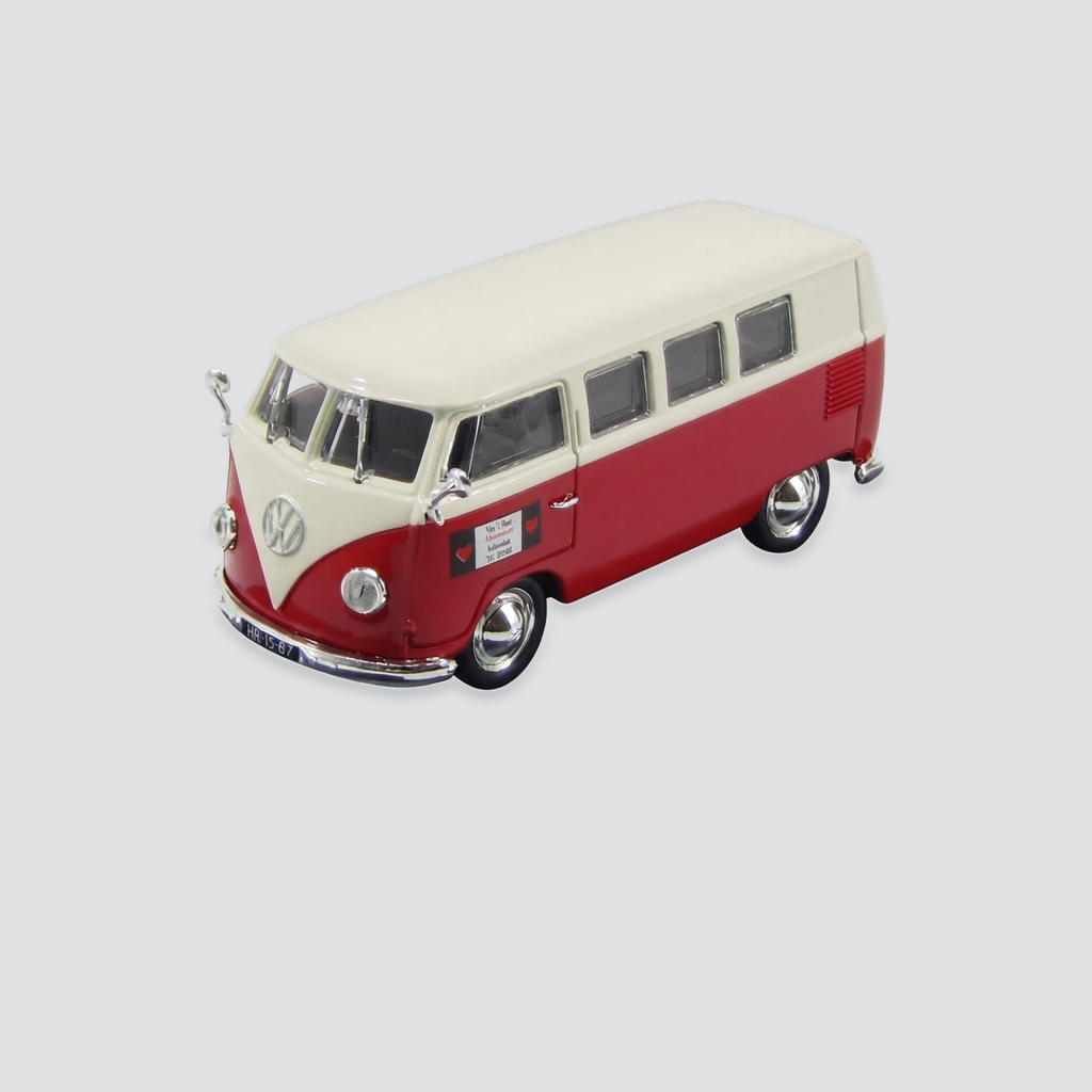 Volkswagen T1 Minibus Autoverhuur Rotterdam Red/White 1958