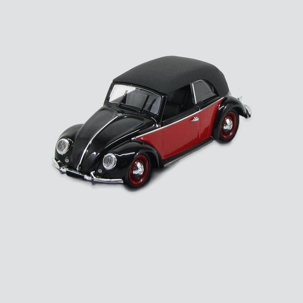 Volkswagen Beetle Cabriolet Closed Karmann Red/Black 1949