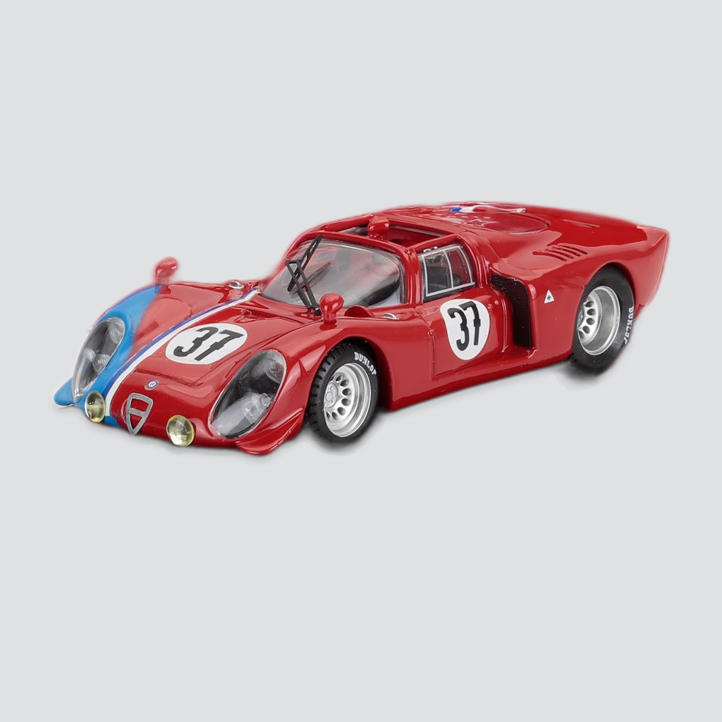 1/43 BEST-MODEL - ALFA ROMEO - 33.2 N 37 TEST 24h LE MANS 1968 GOSSELIN - TROSCH