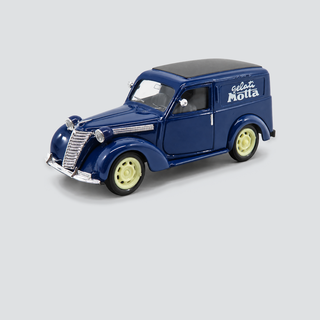 1/43 BRUMM - FIAT - 1100 E VAN GELATI MOTTA 1950