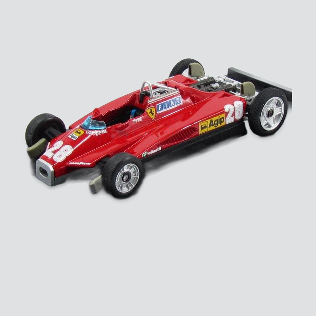 1/43 BRUMM - FERRARI - F1 126C2 N 28 SAN MARINO IMOLA GP 1982 DIDIER PIRONI T-CAR - VERSIONE DA TRASPORTO - TRANSPORT VERSION