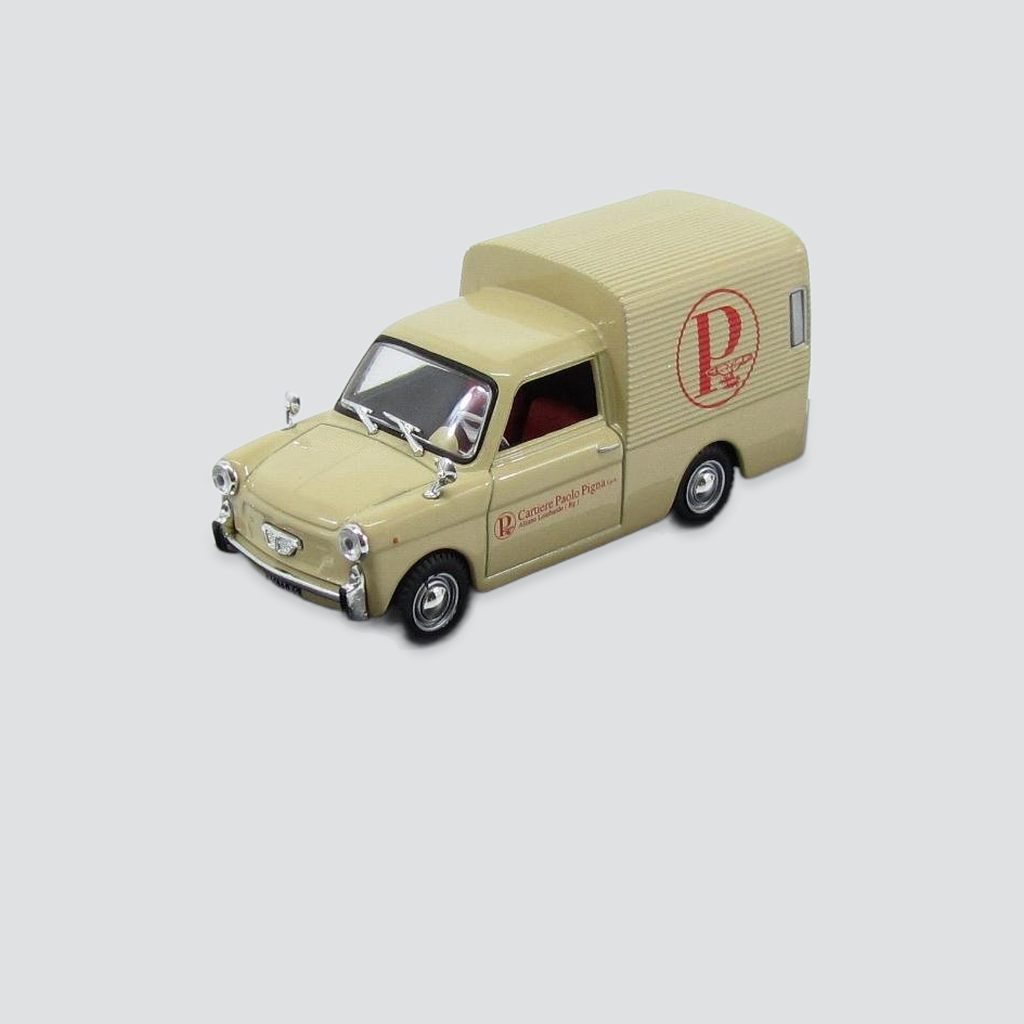 1/43 EDICOLA - AUTOBIANCHI - BIANCHINA FURGONCINO VAN 1968 - CARTIERE PAOLO PIGNA