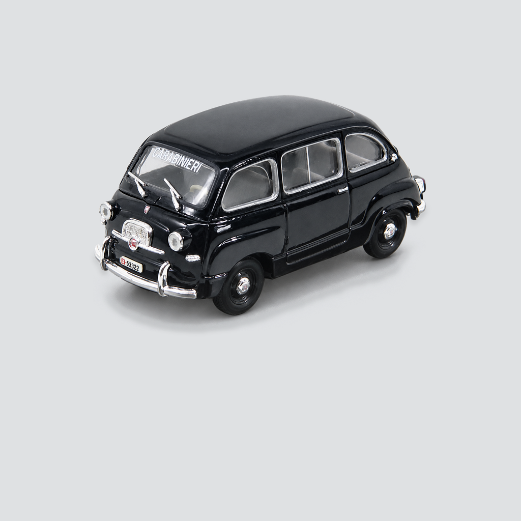 1/43 BRUMM - FIAT - 600 MULTIPLA CARABINIERI POLICE 1956