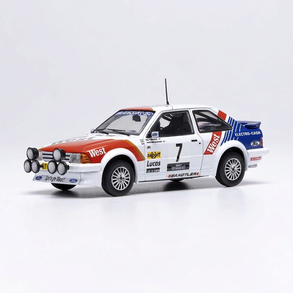 Ford Escort MK III RS Turbo #7 - Stig Andervang / André Schoonenwolf - Haspengouw rally 1985