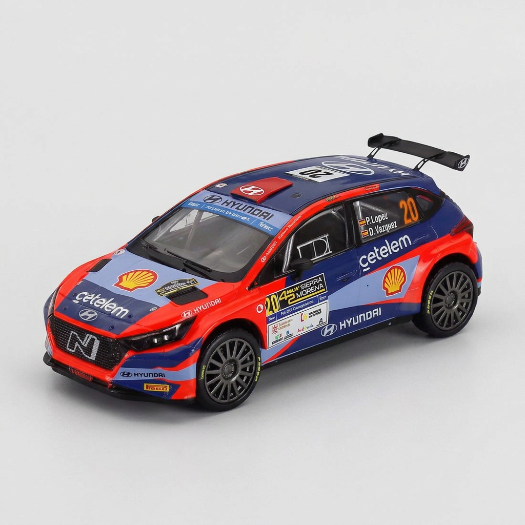 Hyundai i20 Rally2 #20 - Pepe Lopez / David Vásquez - Rally Sierra Morena 2025