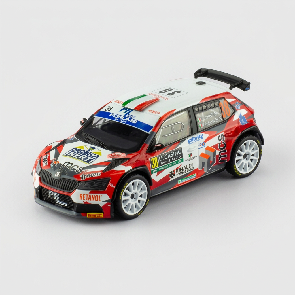 Škoda Fabia Rally2 WRC #38 - Massimiliano Locatelli / Stefano Tiraboschi - Rally Monte Carlo 2024