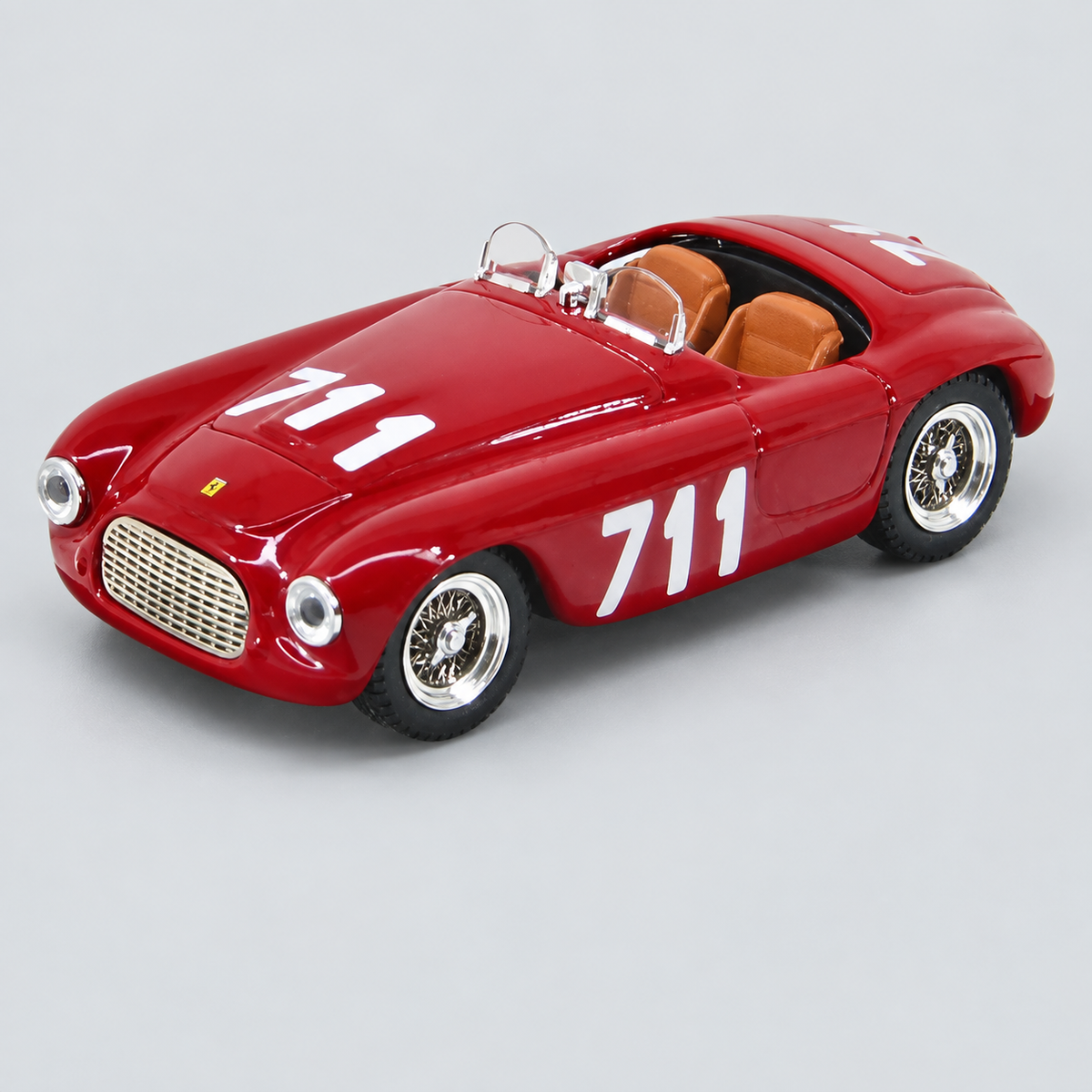 1/43 ART-MODEL - FERRARI - 166 MM MILLE MIGLIA 1950 N 711 BRACCO - MAGLIOLI — vista frontal