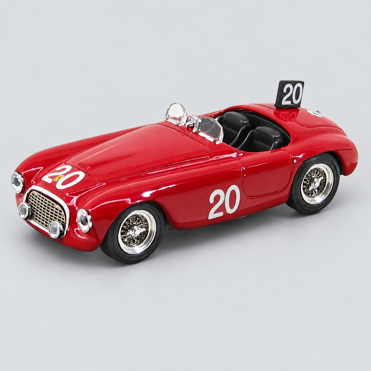 1/43 ART-MODEL - FERRARI - 166MM 2.0L V12 N 20 WINNER SPA FRANCORCHAMPS 1949 L.CHINETTI - J.LUCAS — vista frontal