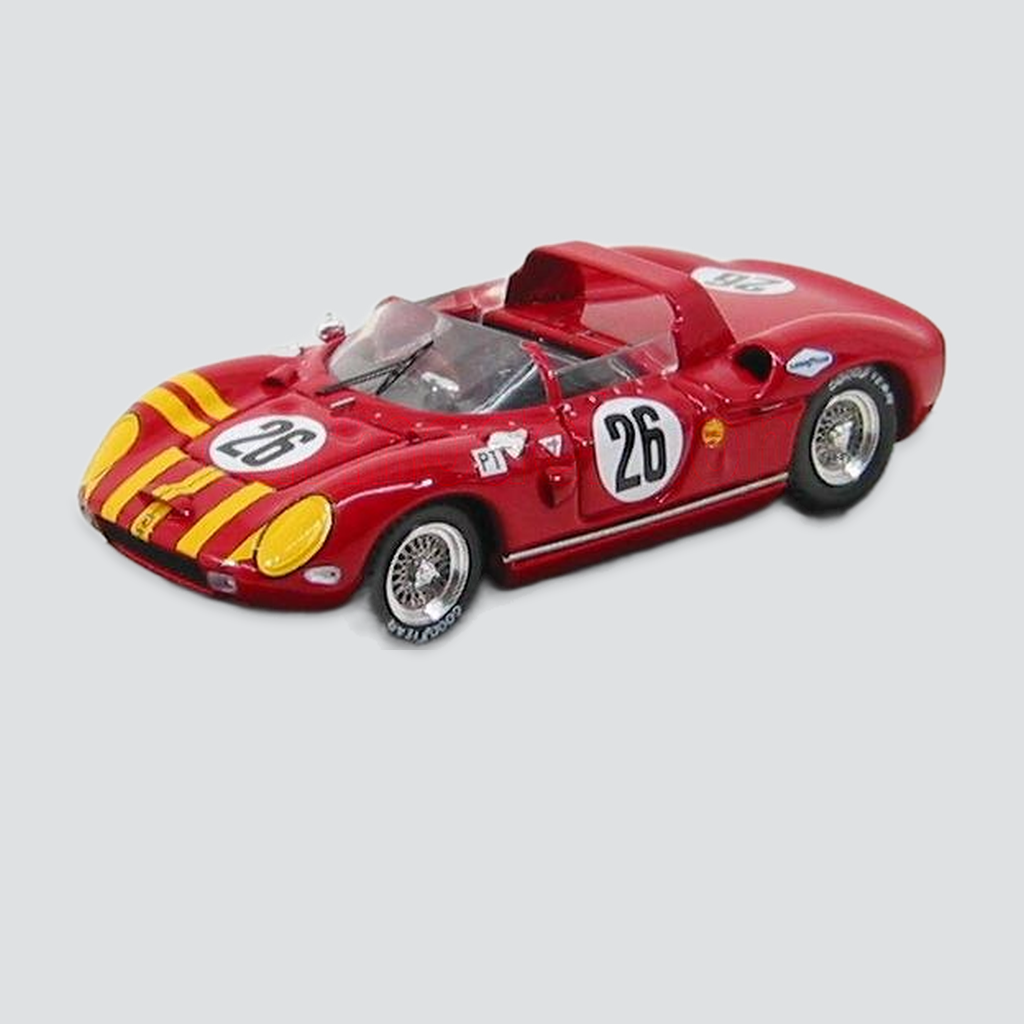1/43 ART-MODEL - FERRARI - 330P N 26 SEBRING 1965 GROSSMAN - HUDSON — vista frontal