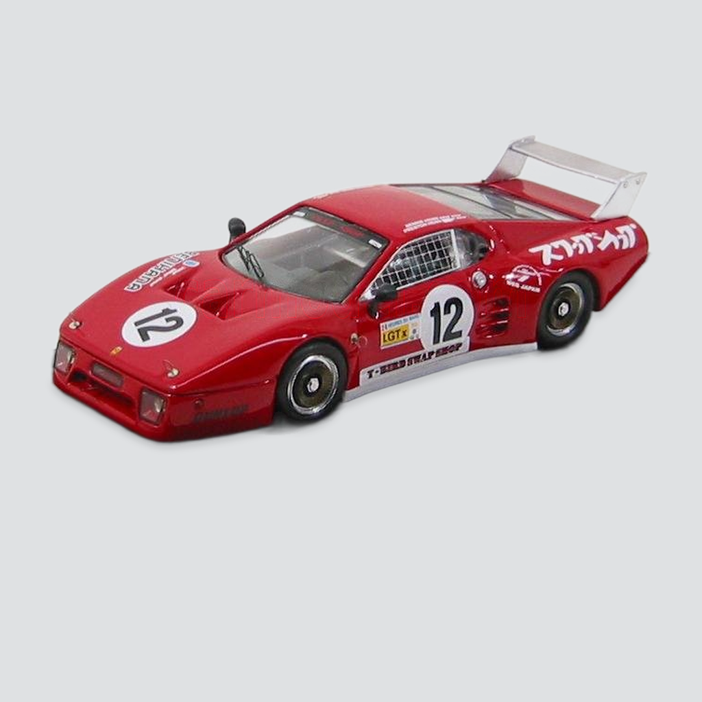 1/43 BEST-MODEL - FERRARI - 512BB LM N 12 FUJI 1982 HENN - HENN — vista frontal