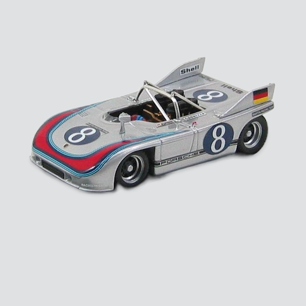 1/43 BEST-MODEL - PORSCHE - 908/03 SPIDER TEAM MARTINI RACING N 8 TARGA FLORIO 1971 VIC ELFORD - GERARD LARROUSSE — vista frontal
