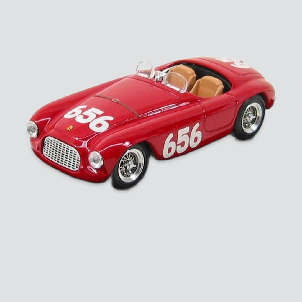1/43 ART-MODEL - FERRARI - 166MM SPIDER N 656 MILLE MIGLIA 1950 MARZOTTO - MARINI — vista frontal