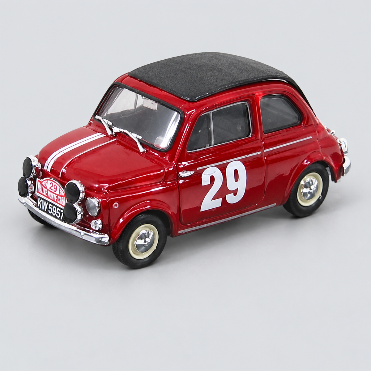 1/43 BRUMM - STEYR-PUCH - 500 650TR N 29 WINNER RALLY MONTECARLO 1965 ZASADA - OINSKY — vista frontal