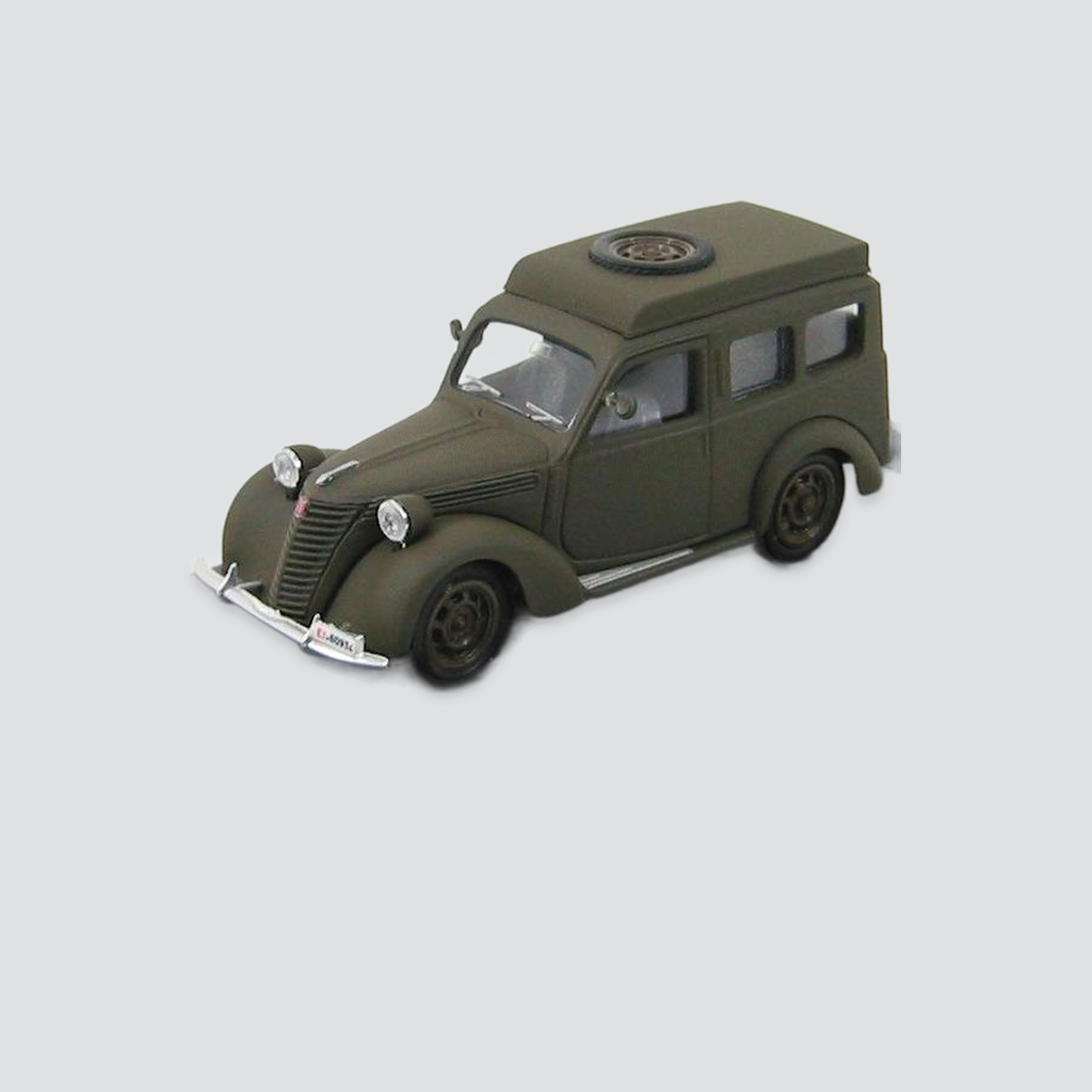 1/43 BRUMM - FIAT - 1100 FURGONE CARABINIERI RADIOMOBILE 1950 — vista frontal