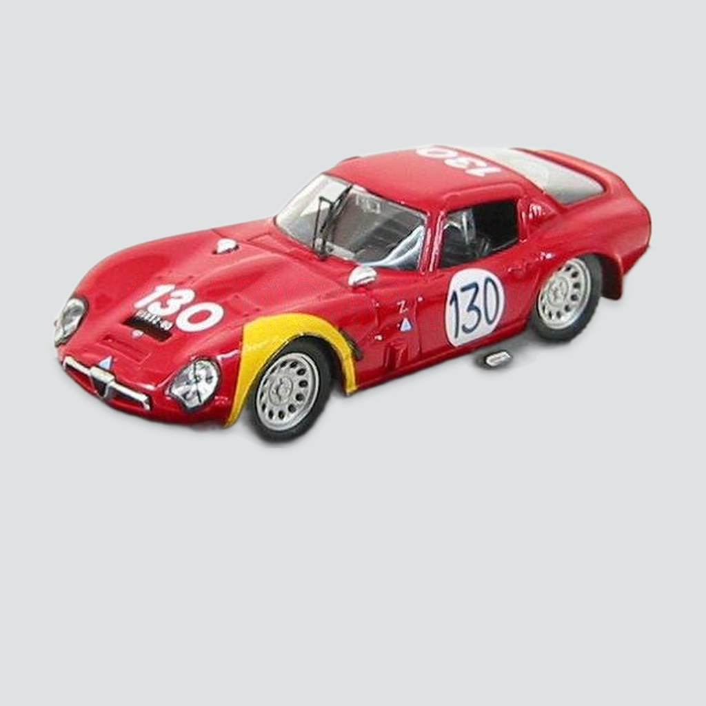 1/43 BEST-MODEL - ALFA ROMEO - TZ2 N 130 TARGA FLORIO 1966 BIANCHI - BUSSINELLO — vista frontal