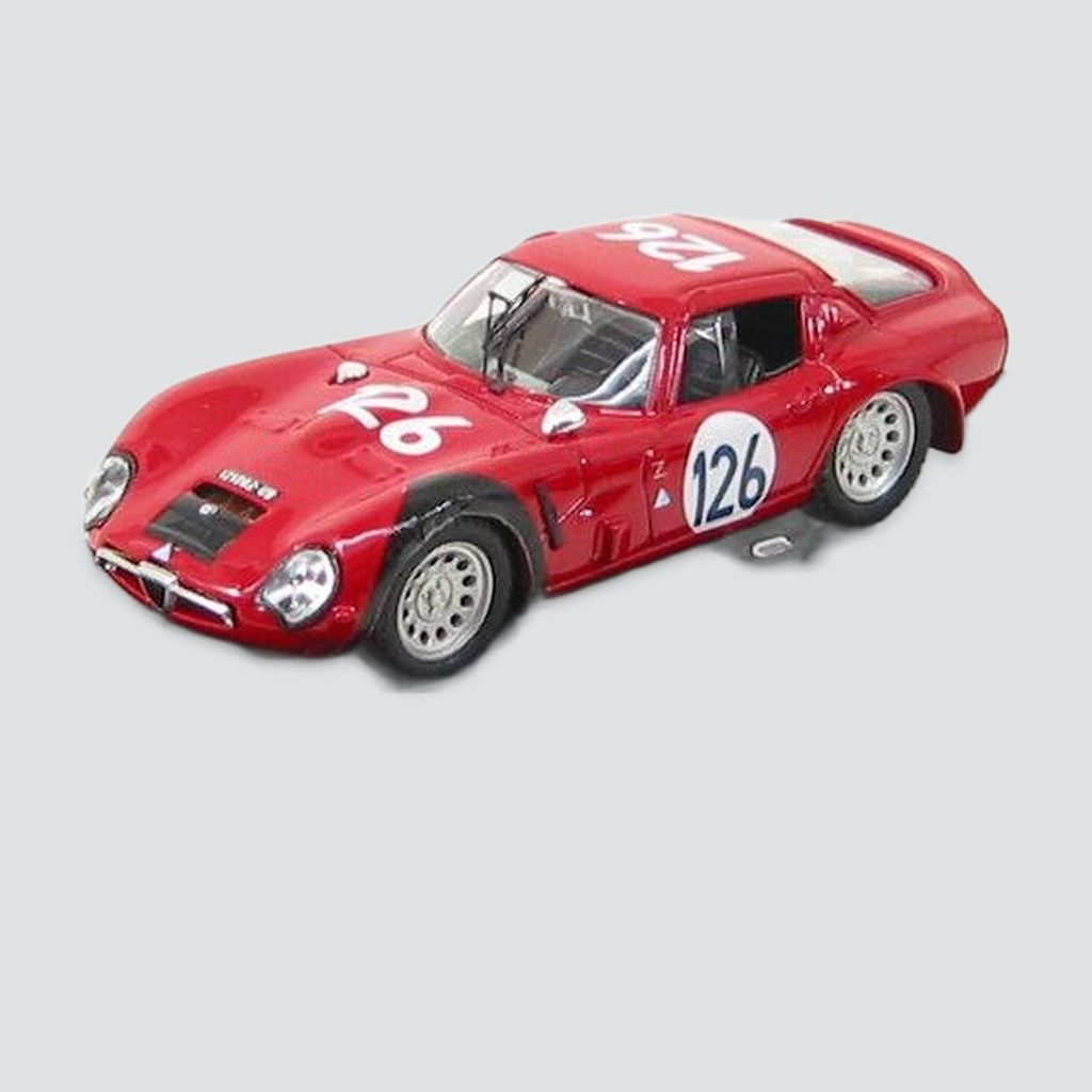 1/43 BEST-MODEL - ALFA ROMEO - TZ2 N 126 TARGA FLORIO 1966 PINTO - TODARO — vista frontal