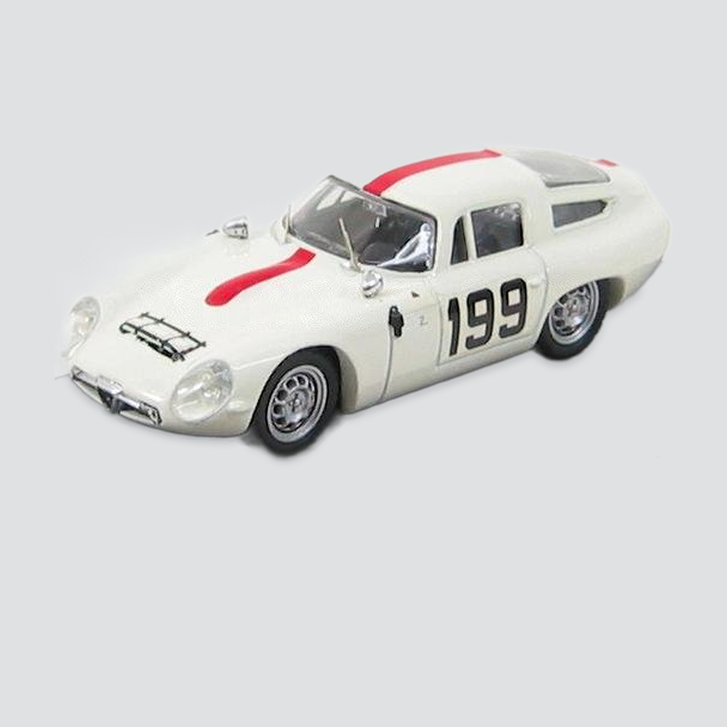 1/43 BEST-MODEL - ALFA ROMEO - TZ1 N 199 MONZA 1964 D.NABOKOV — vista frontal