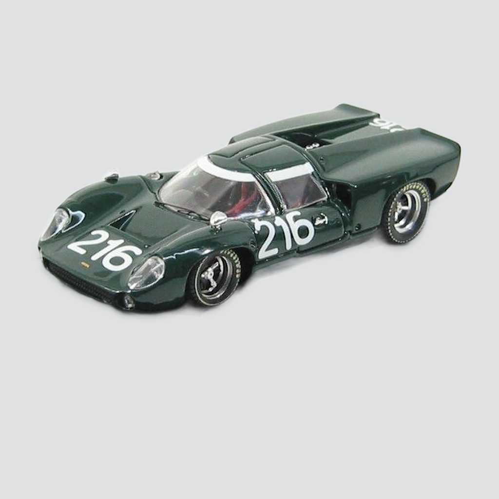 1/43 BEST-MODEL - LOLA - T70 COUPE N 216 TARGA FLORIO 1967 EPSTEIN - DIBLEY — vista frontal