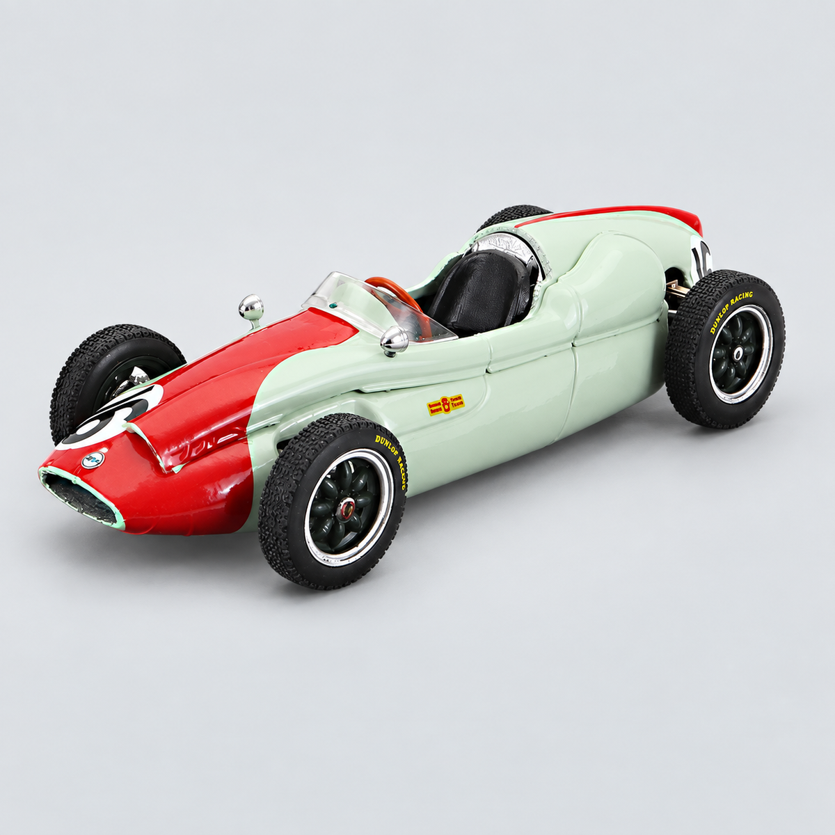 1/43 BRUMM - COOPER - F1 T51 N 16 GP MONTECARLO 1960 CHRIS BRISTOW — vista frontal