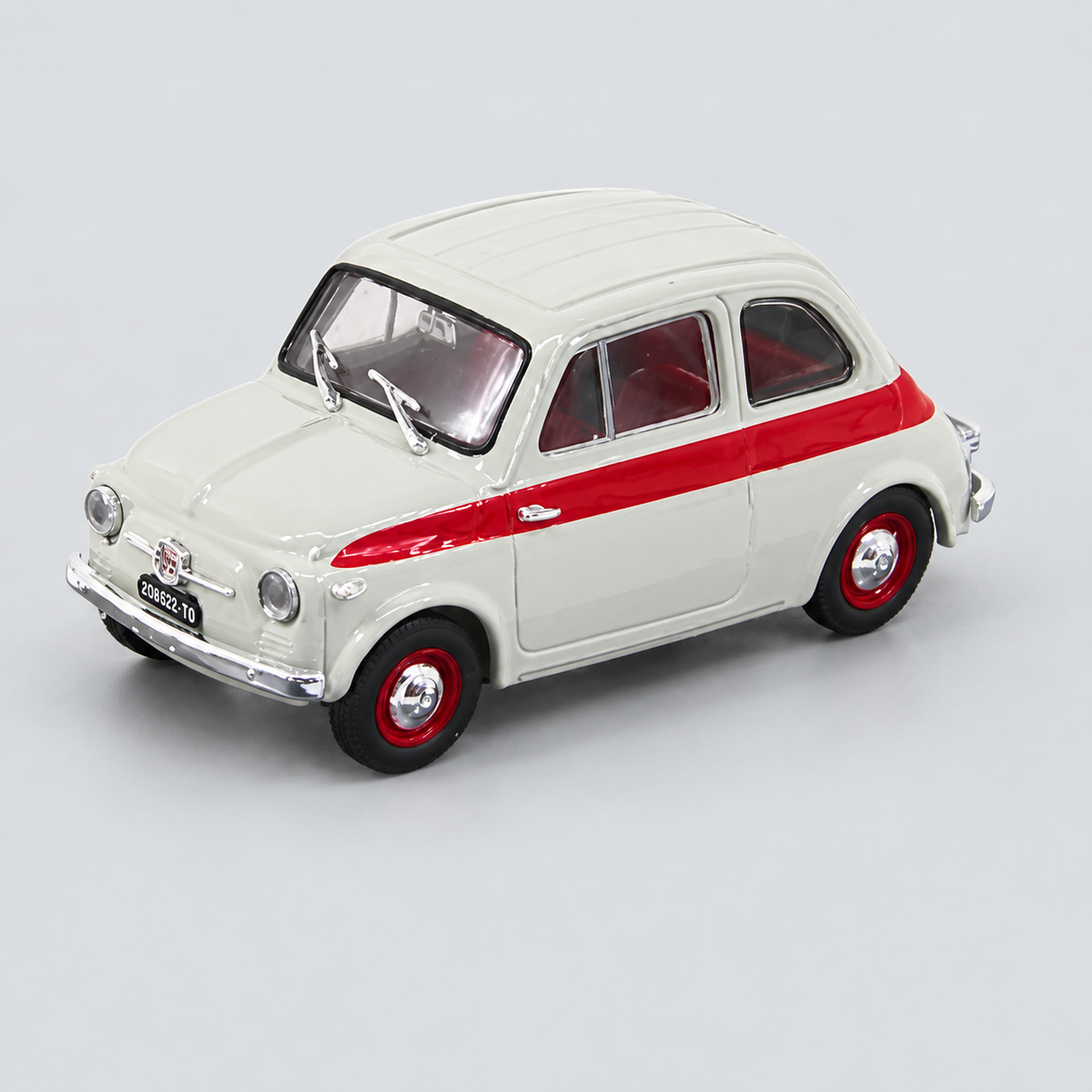 Fiat 500 Nuova Sport Tetto Metallico Light Grey 1957 - Metal Top
