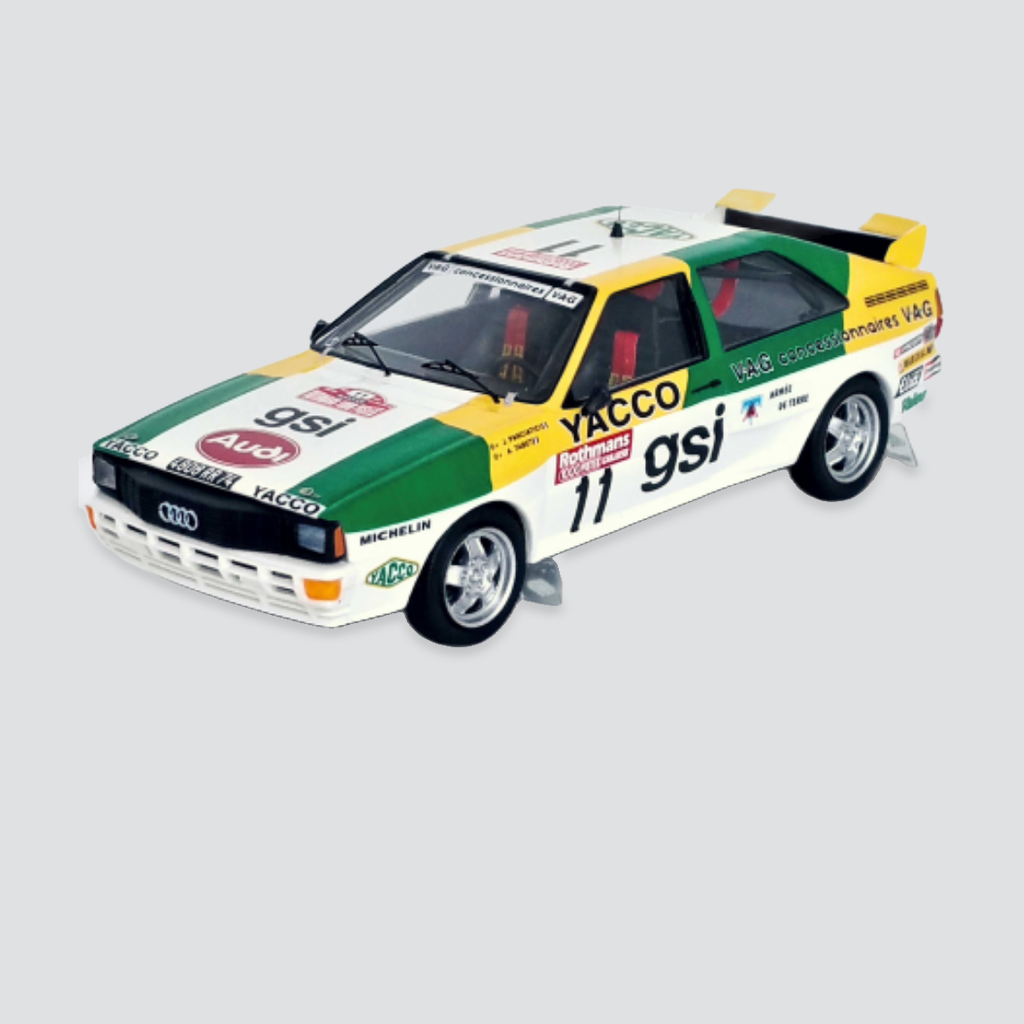 Audi Quattro #11 Jacques Panciatici/ AndréeTabet 5th Rally 1000 Pistes 1983