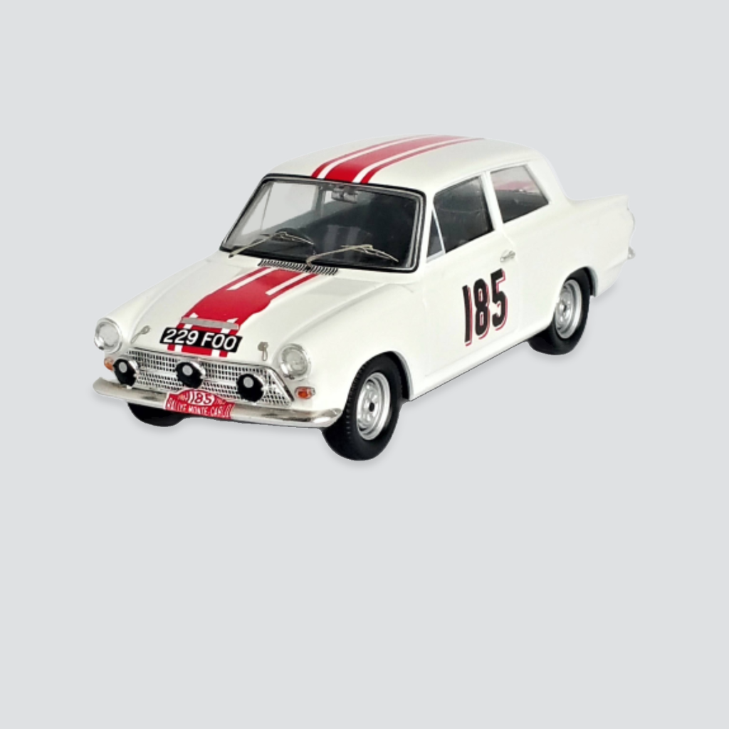 Ford Cortina GT #185 John Manussis / Jeff Uren  Monte-Carlo Rally 1964