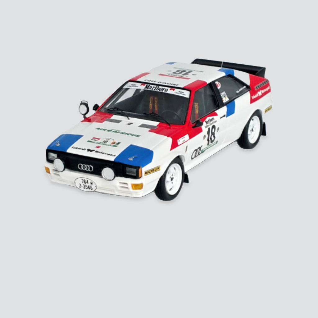 Audi Quattro #18  Adolphe Choteau / Pierre-Yves Burel  Bandama Rally 1981