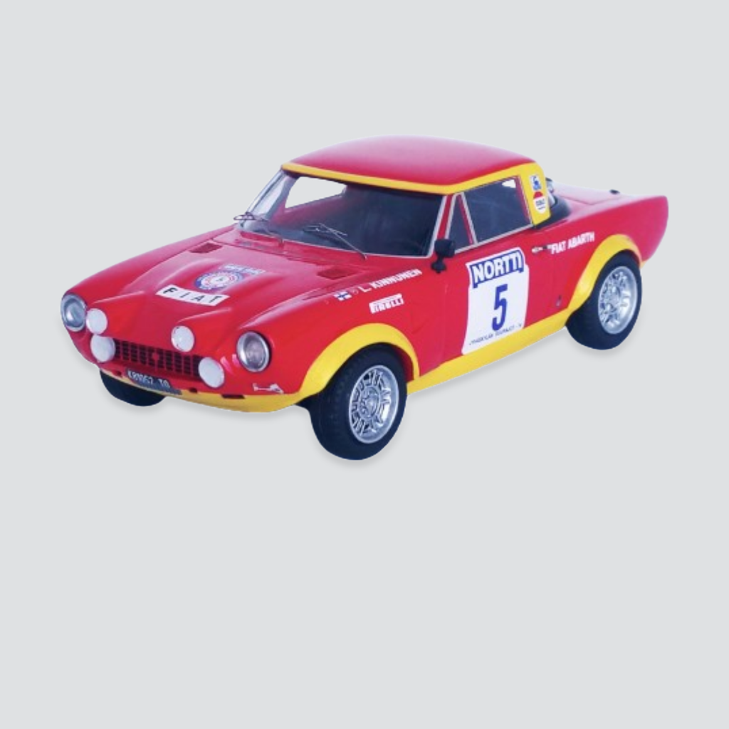 Fiat 124 Abarth Rallye  #5 Leo Kinnunen /Atso Aho 6th 1000 Lakes Rally 1974