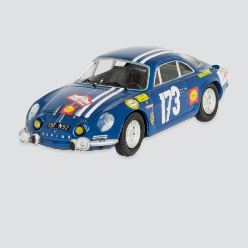 Alpine-Renault A110 #173 Georges Houel / J. Gosselin TAP Rally 1968