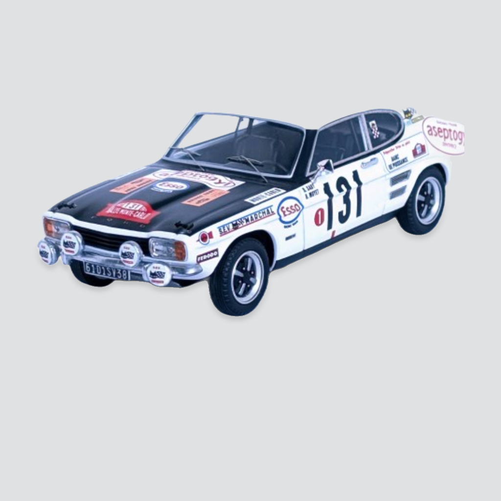 Ford Capri 2300 #131 Bruno Saby / Bernard Moyet  Monte-Carlo Rally 1971