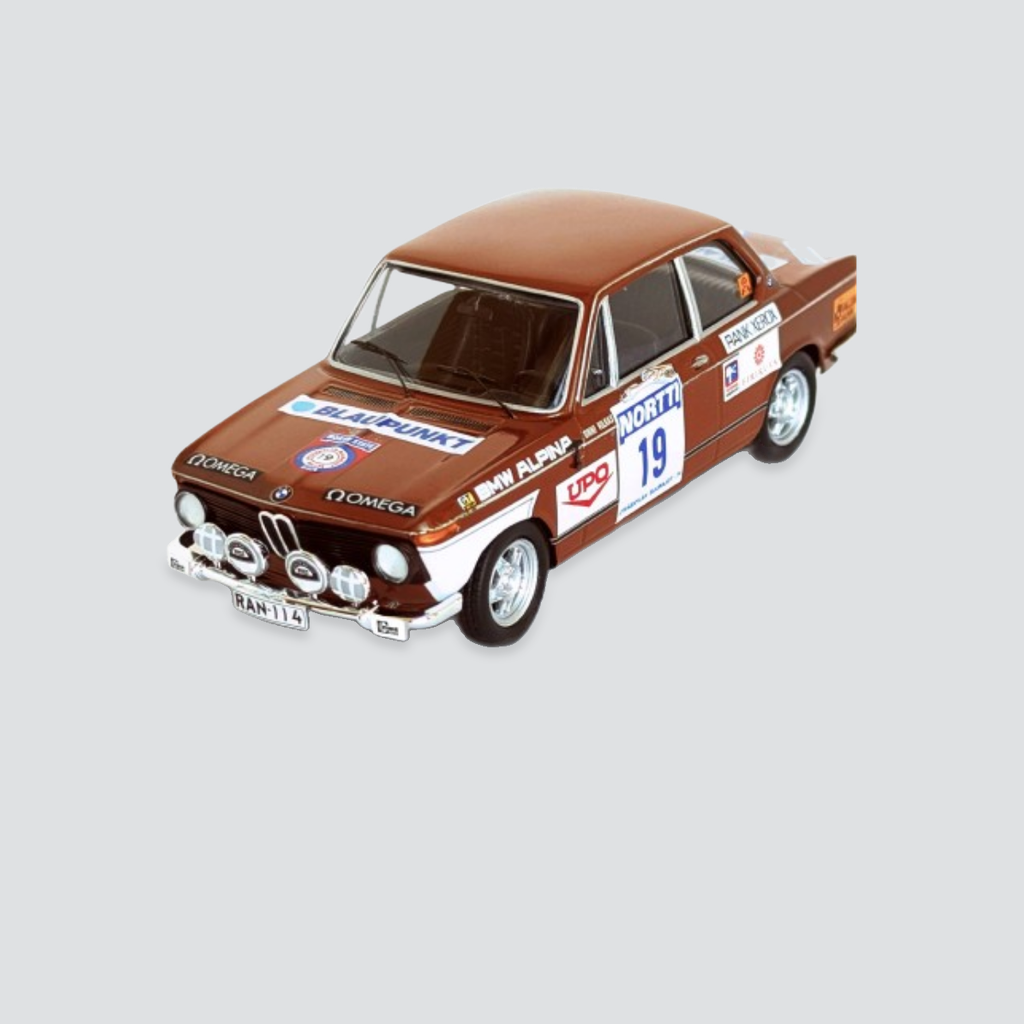 BMW 1602 #19 Onni Vilkas/Paavo Riikonen 1000 Lakes Rally 1974
