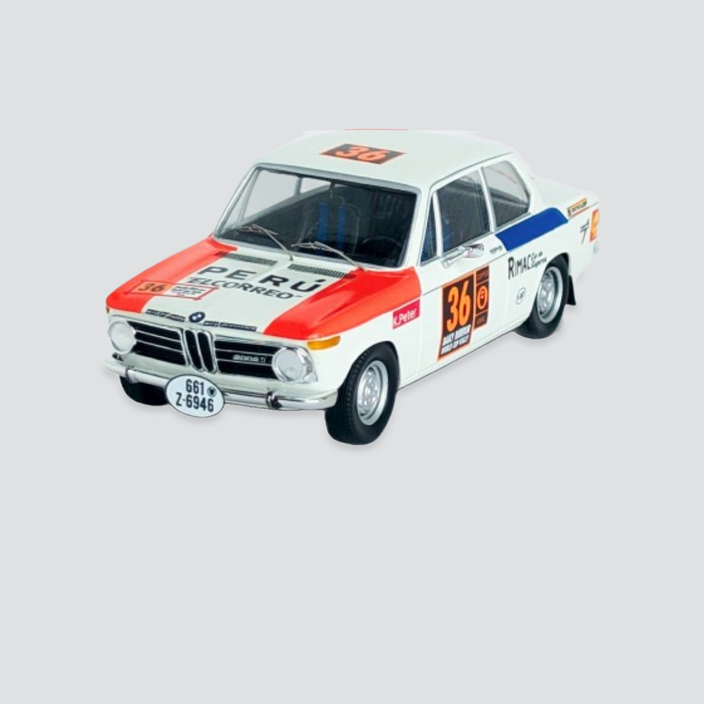 BMW 2002 Ti #36 Peter Kube / Lothar Ranft  London-México 1970
