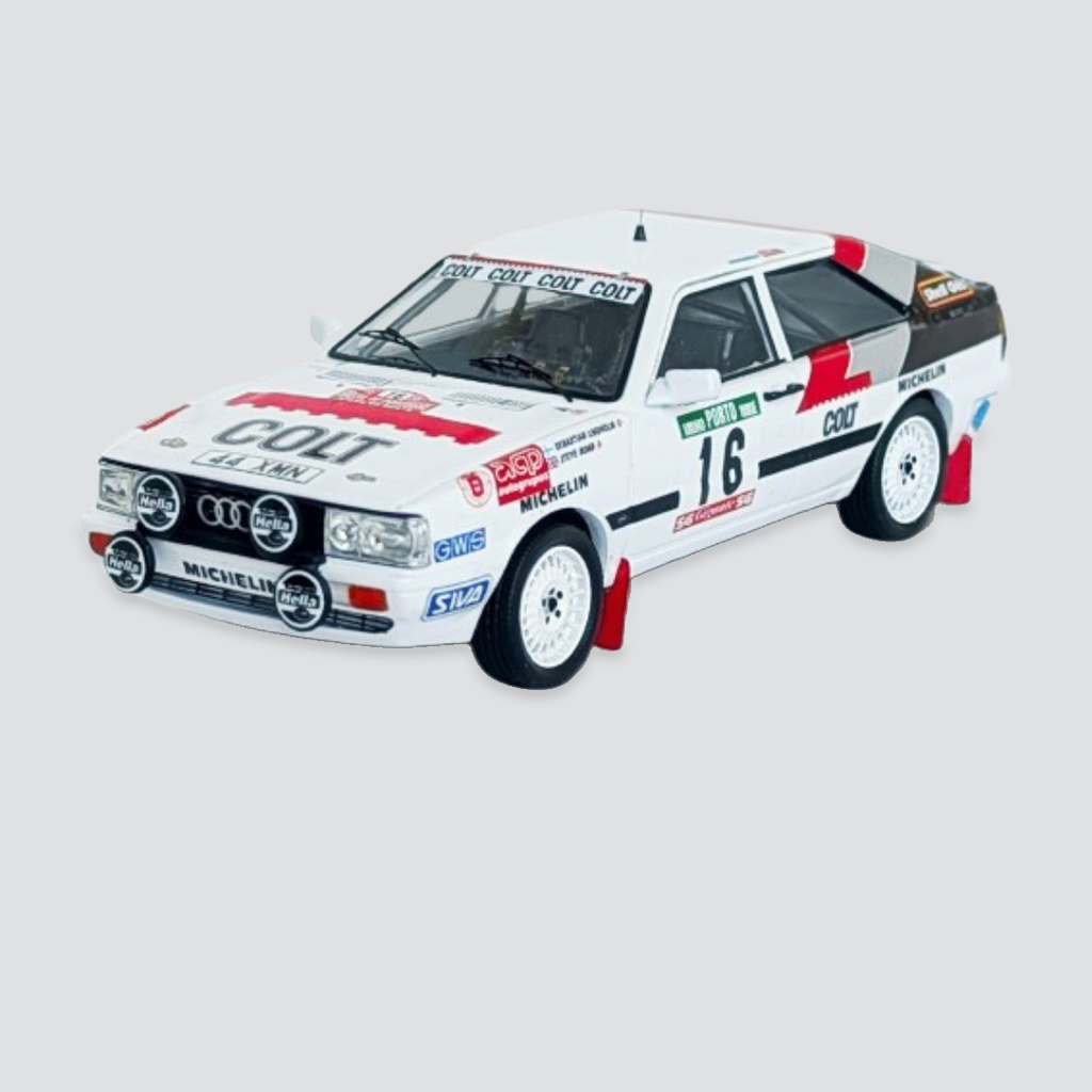 Audi Coupé Quattro #16 Sebastian Lindholm / Steve Bond  Rally of Portugal 1988