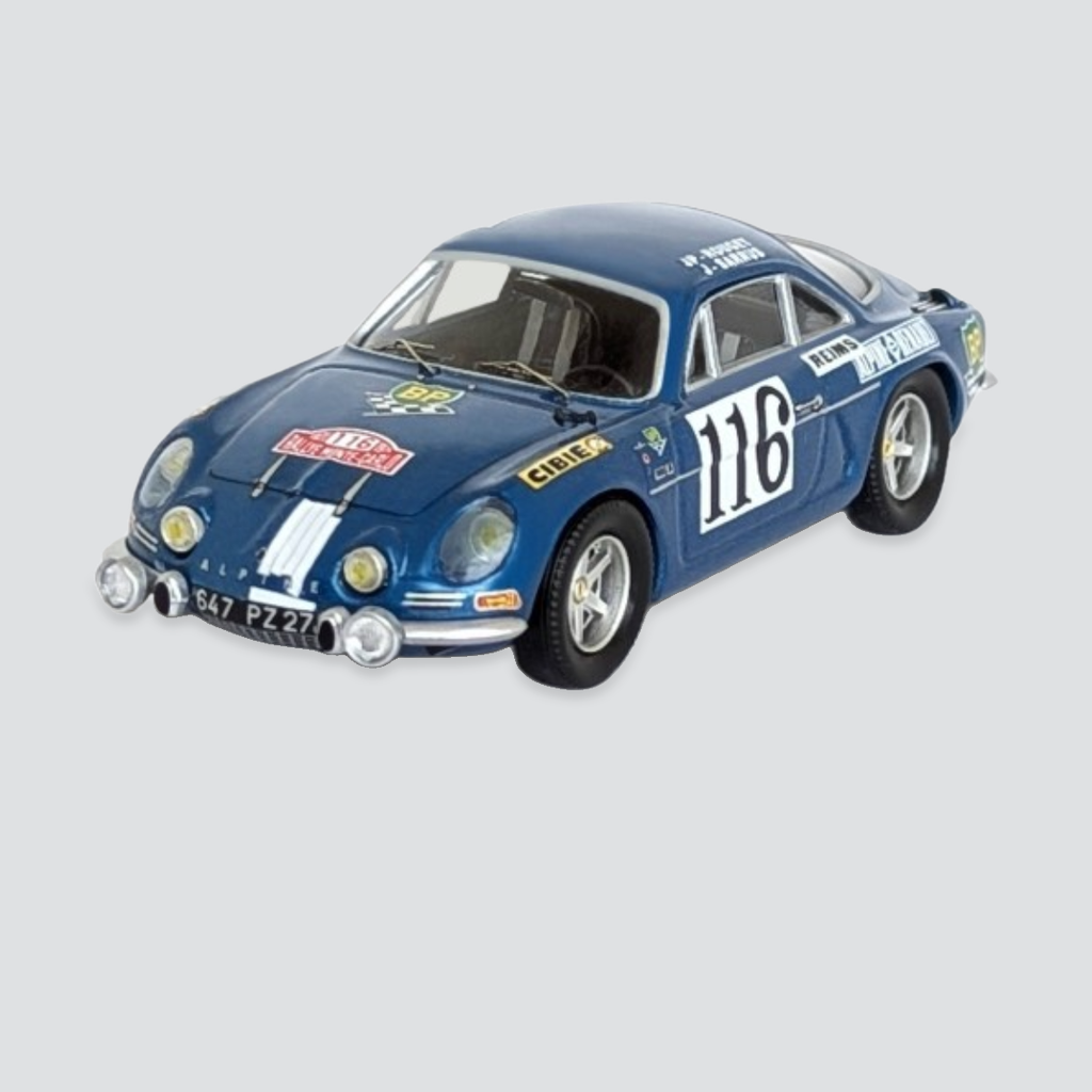 Alpine-Renault A110 #116 Jean-Pierre Rouget / Jean Sarrus Monte-Carlo Rally 1971