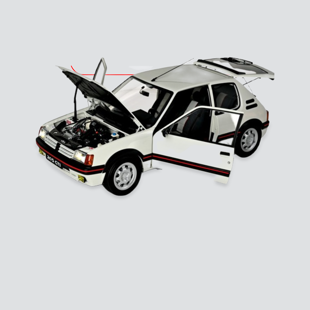 Peugeot 205 GTi White - Full Kit - 1/8 Scale