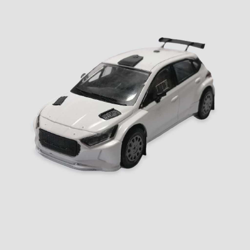 Hyundai i20N Rally2 Plain White Body Rally Spec Gravel Wheels