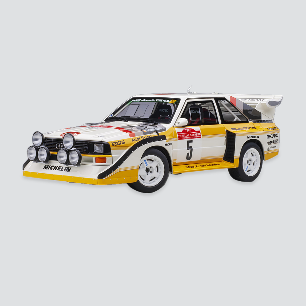 Audi Sport Quattro S1 #5 - W. Röhrl / C. Geistdörfer - Vencedor Rally San Remo 1985
